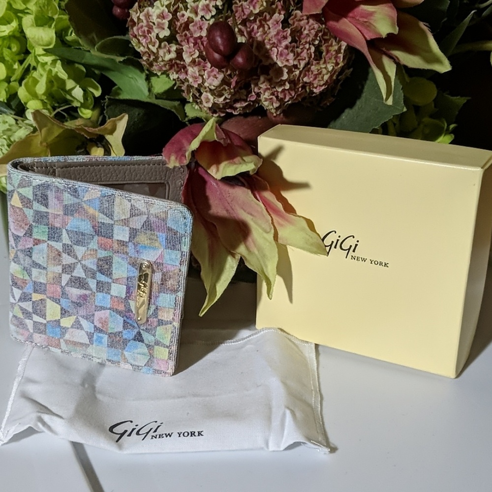 Gigi New York Kaleidoscope Calfskin Wallet